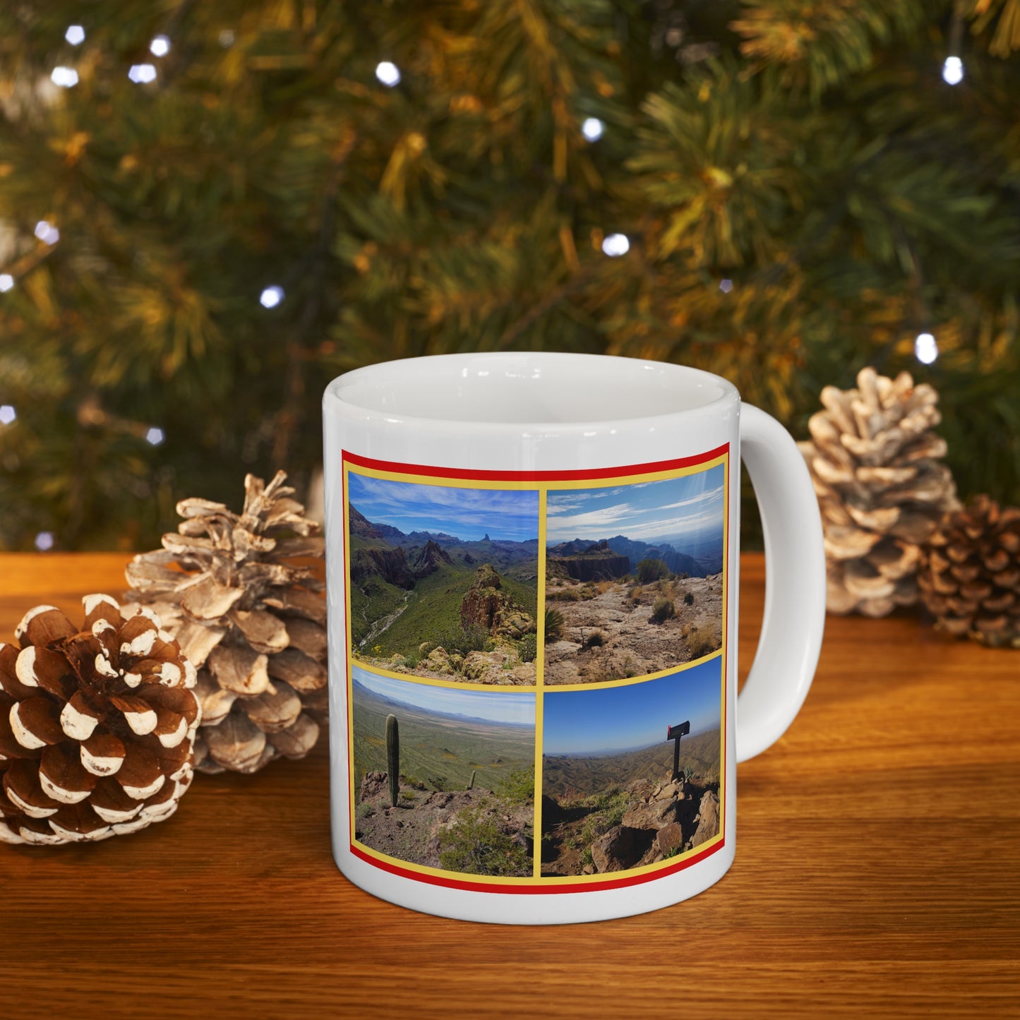 The "I Climb AZ" Coffee Mug: Discover the Unique Beauty of Desert Summits with this Gorgeous Ceramic Mug!