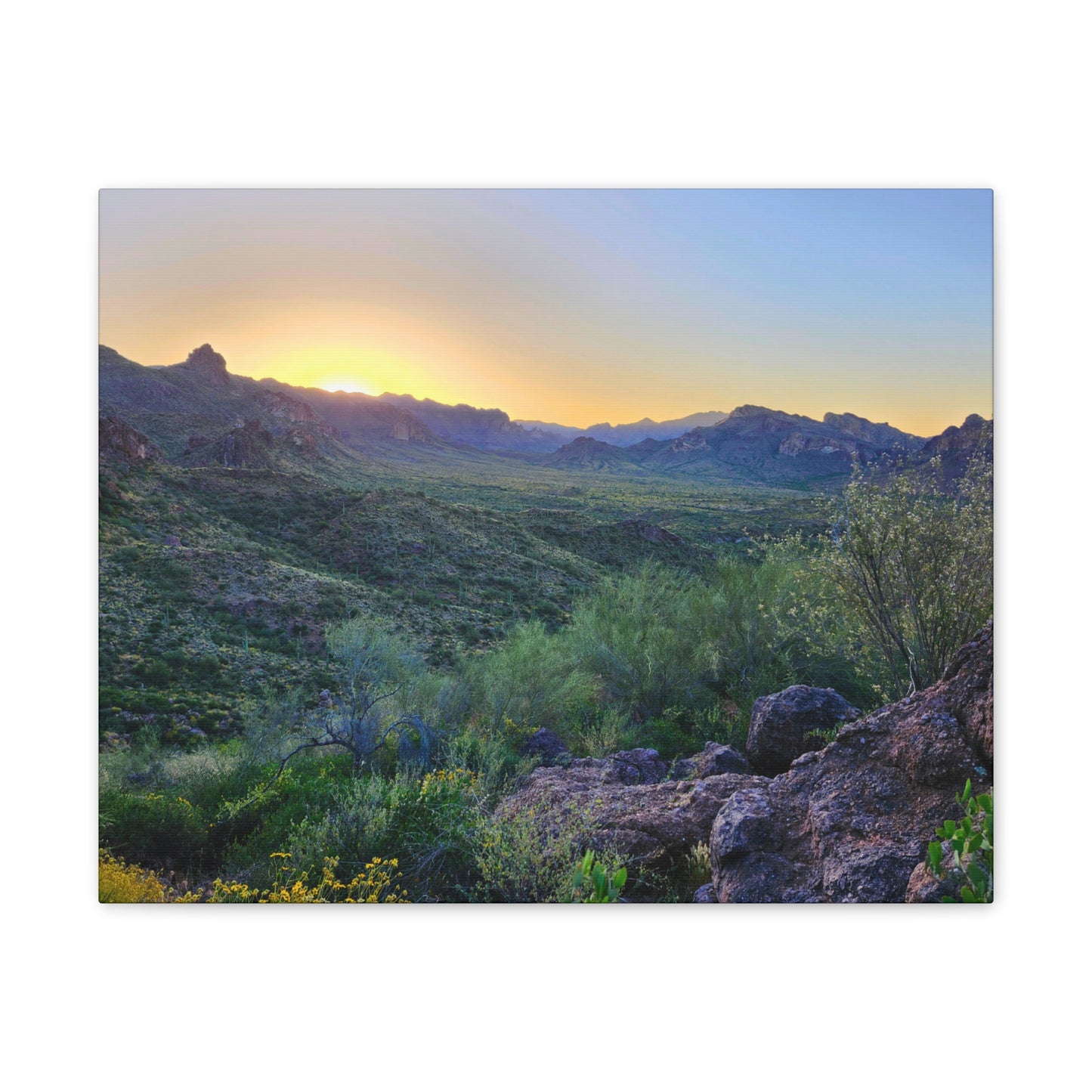Sunrise #2 in The Superstition Mountains; Arizona Photography, Wall Art, Natural Landscape Home Decor for Hikers and Nature Lovers!