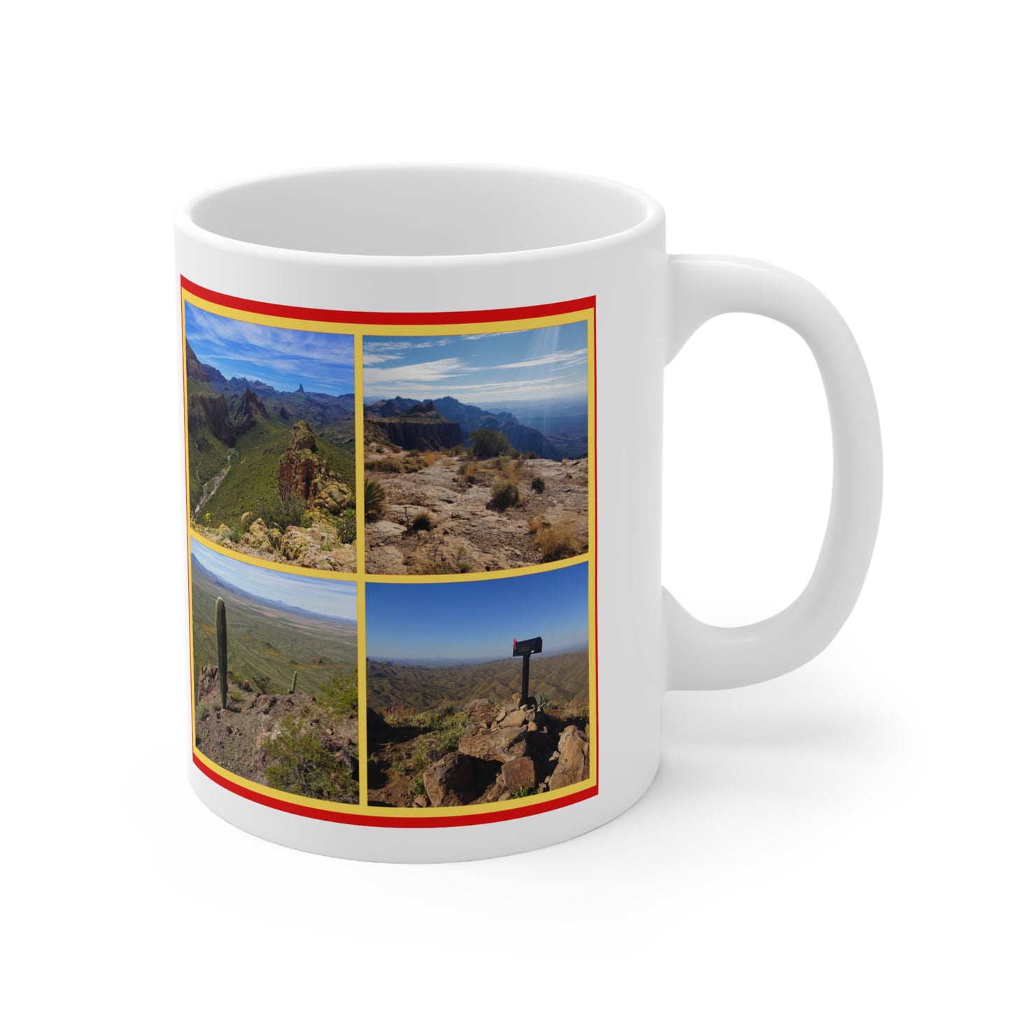 The "I Climb AZ" Coffee Mug: Discover the Unique Beauty of Desert Summits with this Gorgeous Ceramic Mug!