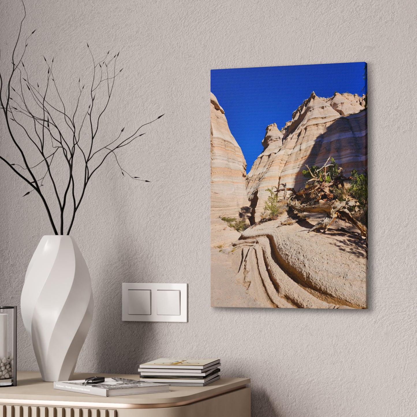 Slot Canyon Through Tent Rocks National Park: Canvas Print