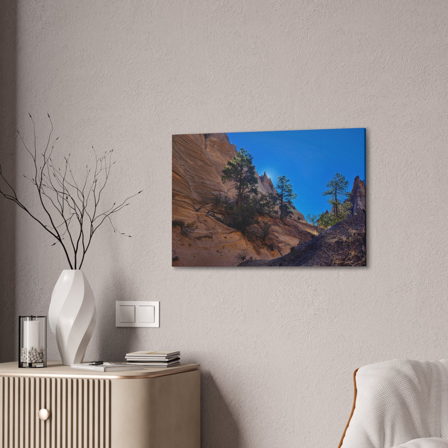 Sunrise over Tent Rocks National Park (Full): Canvas Print