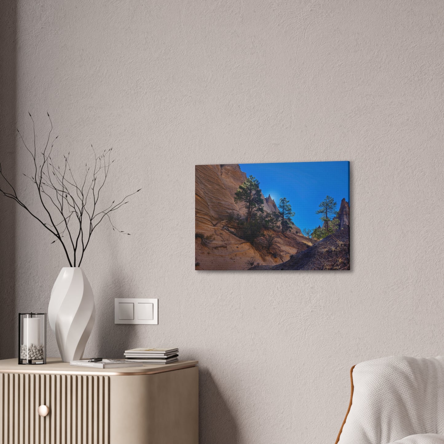 Sunrise over Tent Rocks National Park (Full): Canvas Print