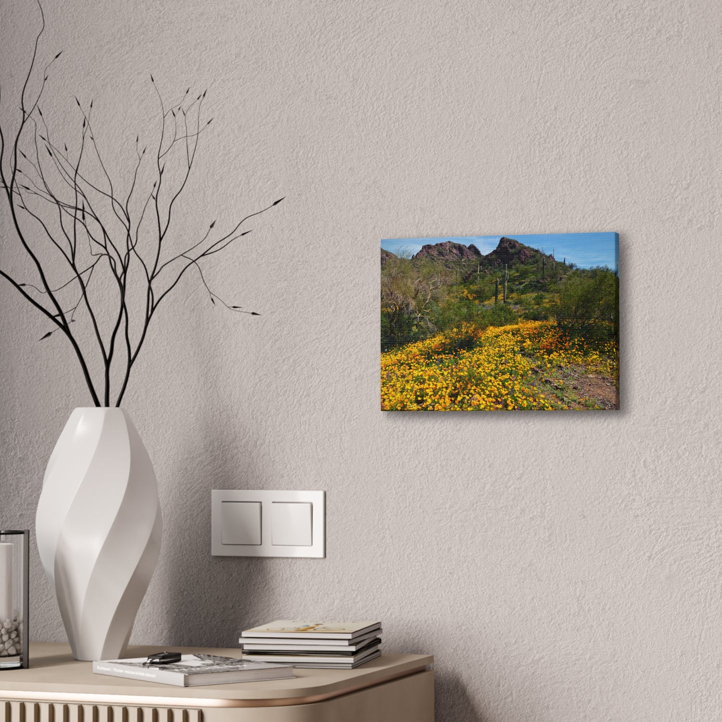 Canvas Gallery Wraps: Desert Wildflowers; Arizona Photography, Wall Art, Natural Landscape Home Decor for Hikers and Nature Lovers!