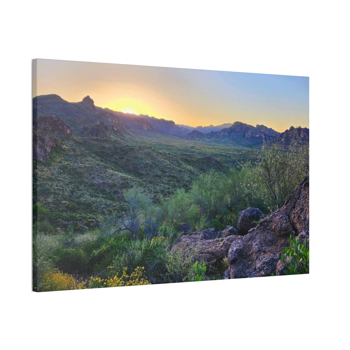 Sunrise #2 in The Superstition Mountains; Arizona Photography, Wall Art, Natural Landscape Home Decor for Hikers and Nature Lovers!