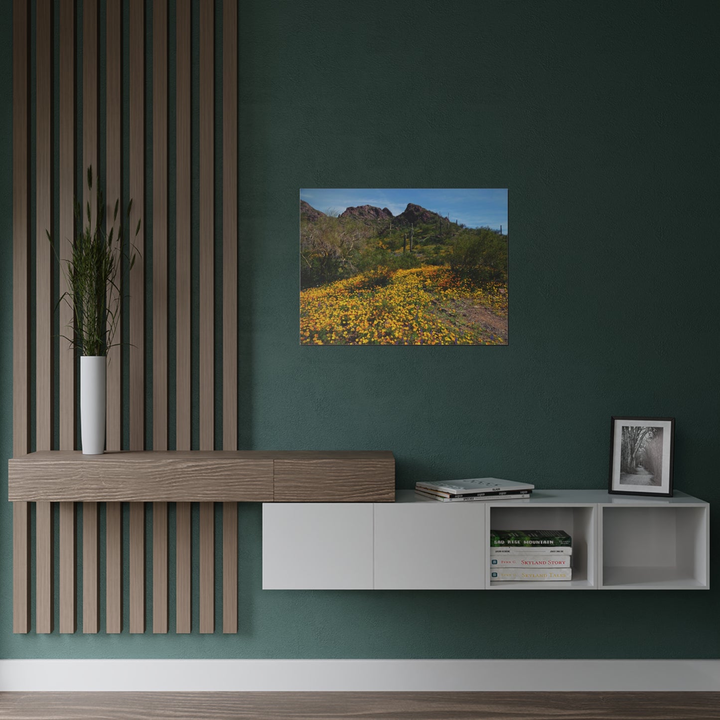 Arizona Poster Print- Desert Wildflowers; Southwest Photography, Wall Art, Natural Landscape Home Decor for Hikers and Nature Lovers!