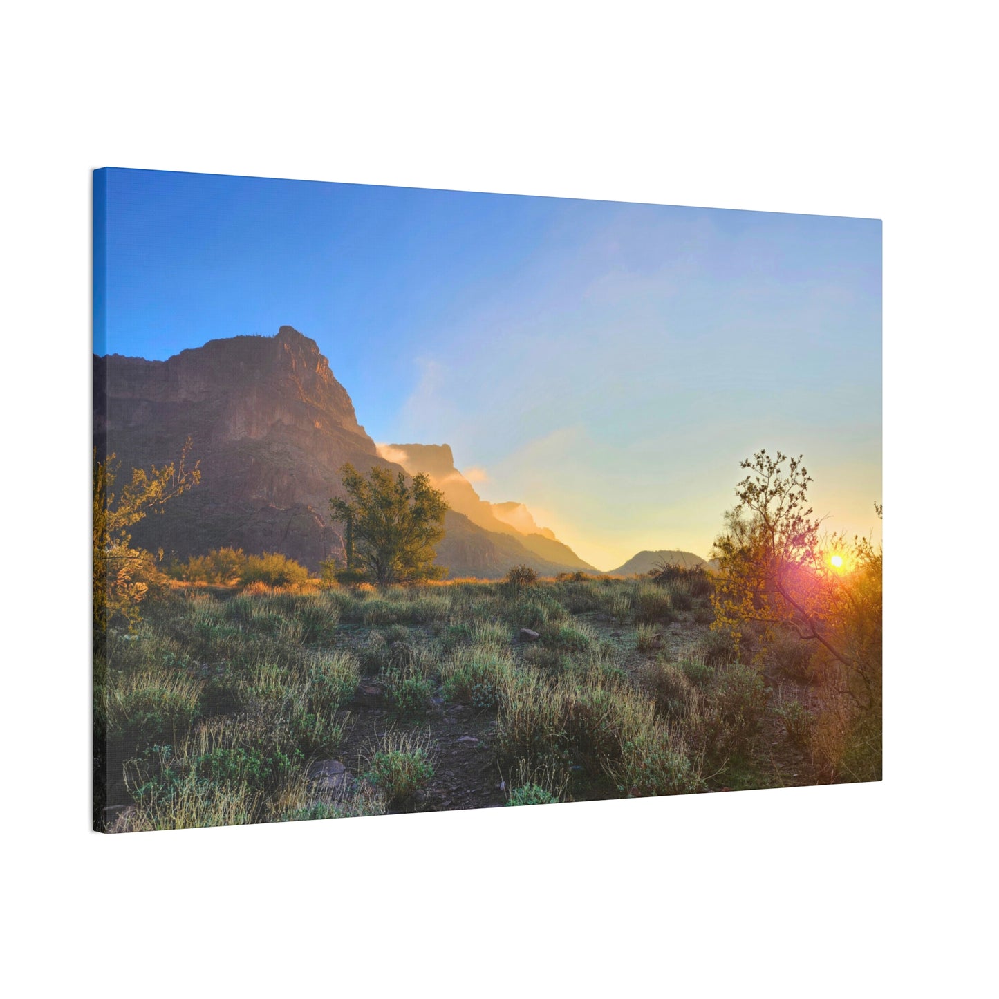 Sunrise in the Superstition Mountains; Arizona Photography, Wall Art, Natural Landscape Home Decor for Hikers and Nature Lovers!