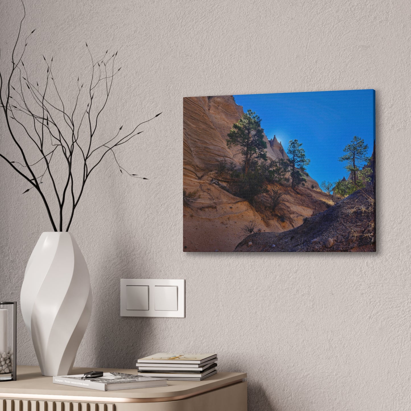 Sunrise over Tent Rocks National Park (Full): Canvas Print