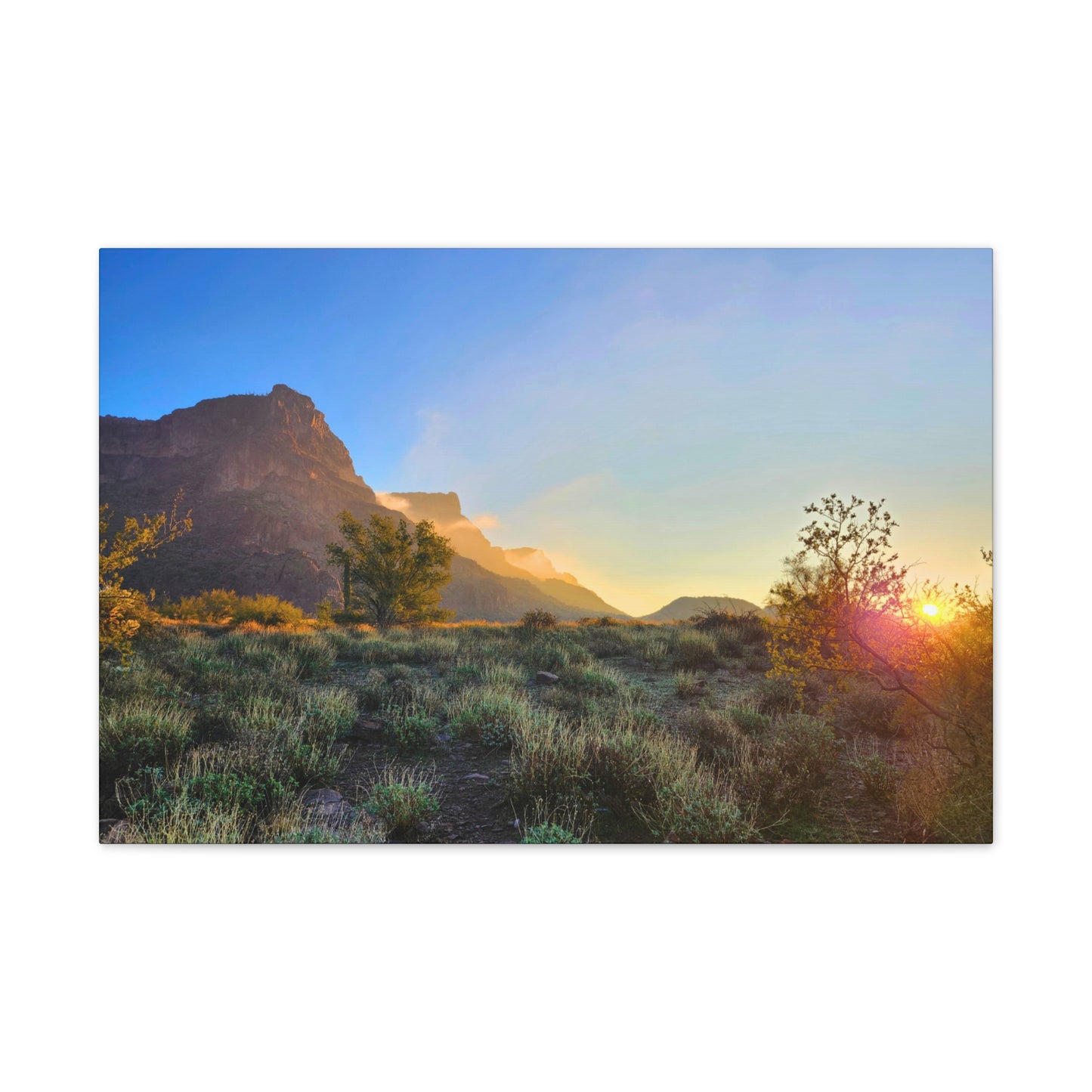 Sunrise in the Superstition Mountains; Arizona Photography, Wall Art, Natural Landscape Home Decor for Hikers and Nature Lovers!