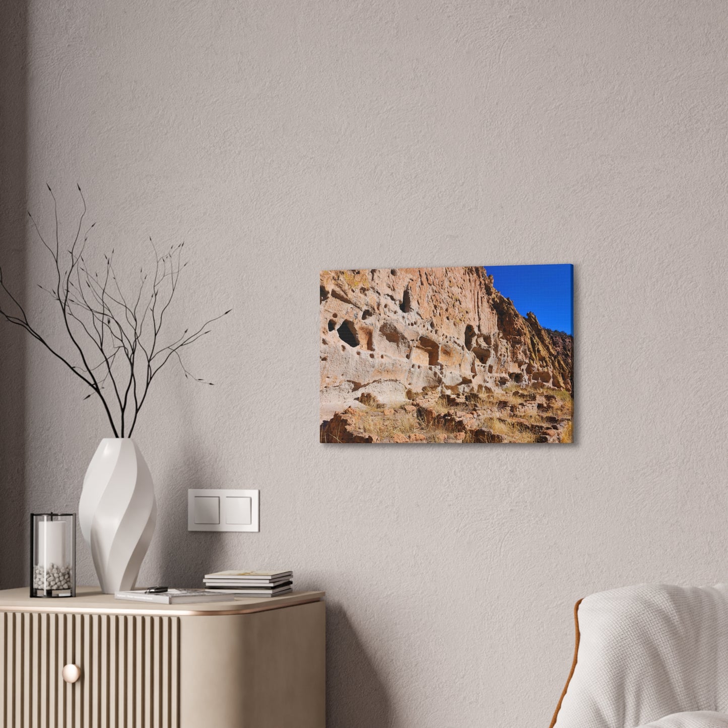 Evidence of Ancients: Bandelier National Monument (Canvas Print)
