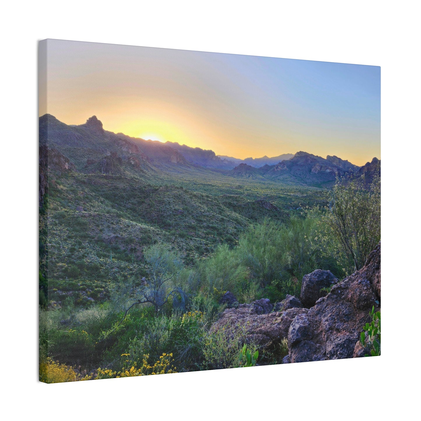 Sunrise #2 in The Superstition Mountains; Arizona Photography, Wall Art, Natural Landscape Home Decor for Hikers and Nature Lovers!