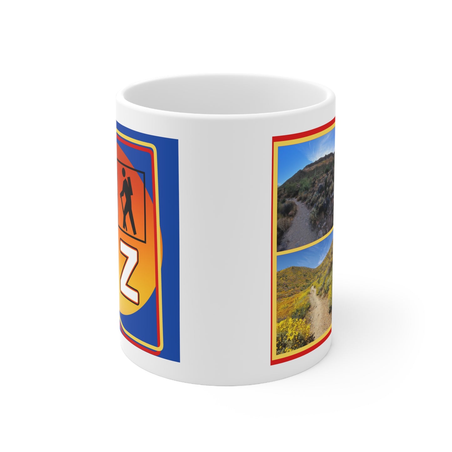 The "I Hike AZ" Coffee Mug #1: Discover the Unique Beauty of Desert Trails with this Gorgeous Ceramic Mug!