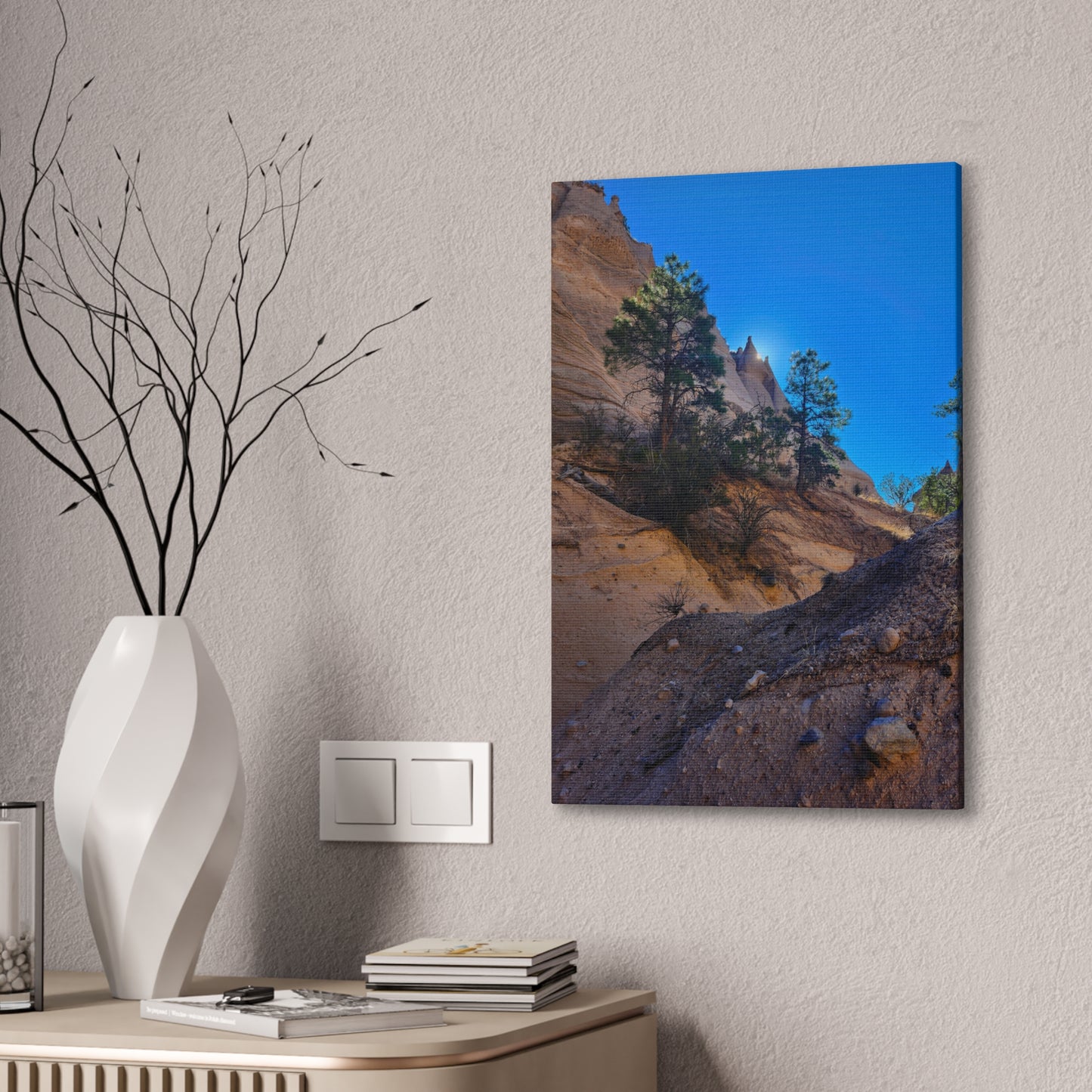 Sunrise over Tent Rocks National Park: Canvas Print