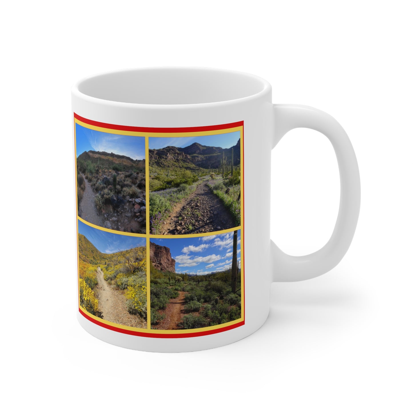The "I Hike AZ" Coffee Mug #1: Discover the Unique Beauty of Desert Trails with this Gorgeous Ceramic Mug!