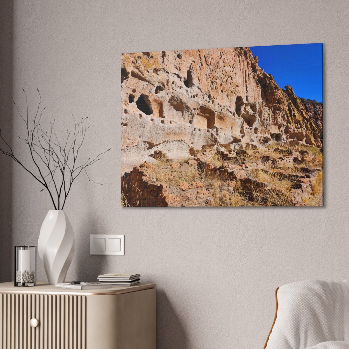 Evidence of Ancients: Bandelier National Monument (Canvas Print)