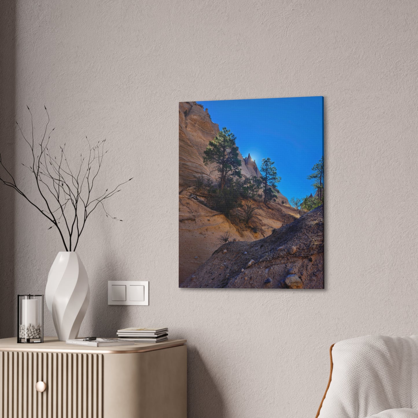 Sunrise over Tent Rocks National Park: Canvas Print