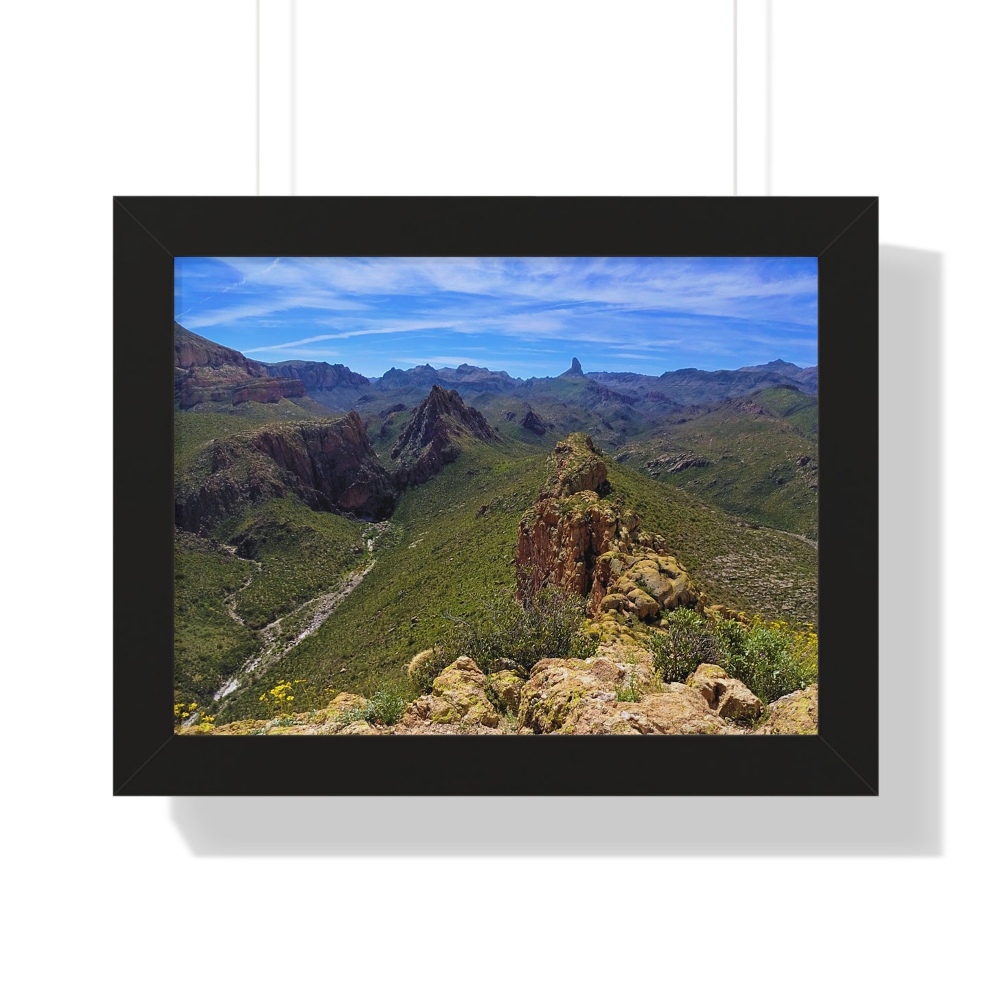 Framed Desert Photography: On Battleship Mountain; Arizona Photography, Wall Art, Natural Landscape Home Decor for Hikers and Nature Lovers!