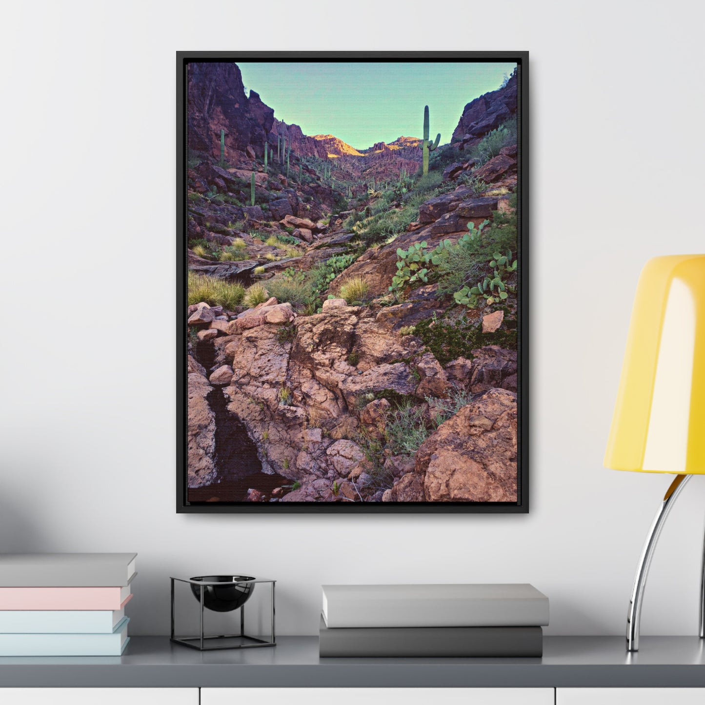 Framed Canvas Gallery Wraps: A View Up the Canyon; Arizona Photography, Wall Art, Natural Landscape Home Decor for Hikers and Nature Lovers!