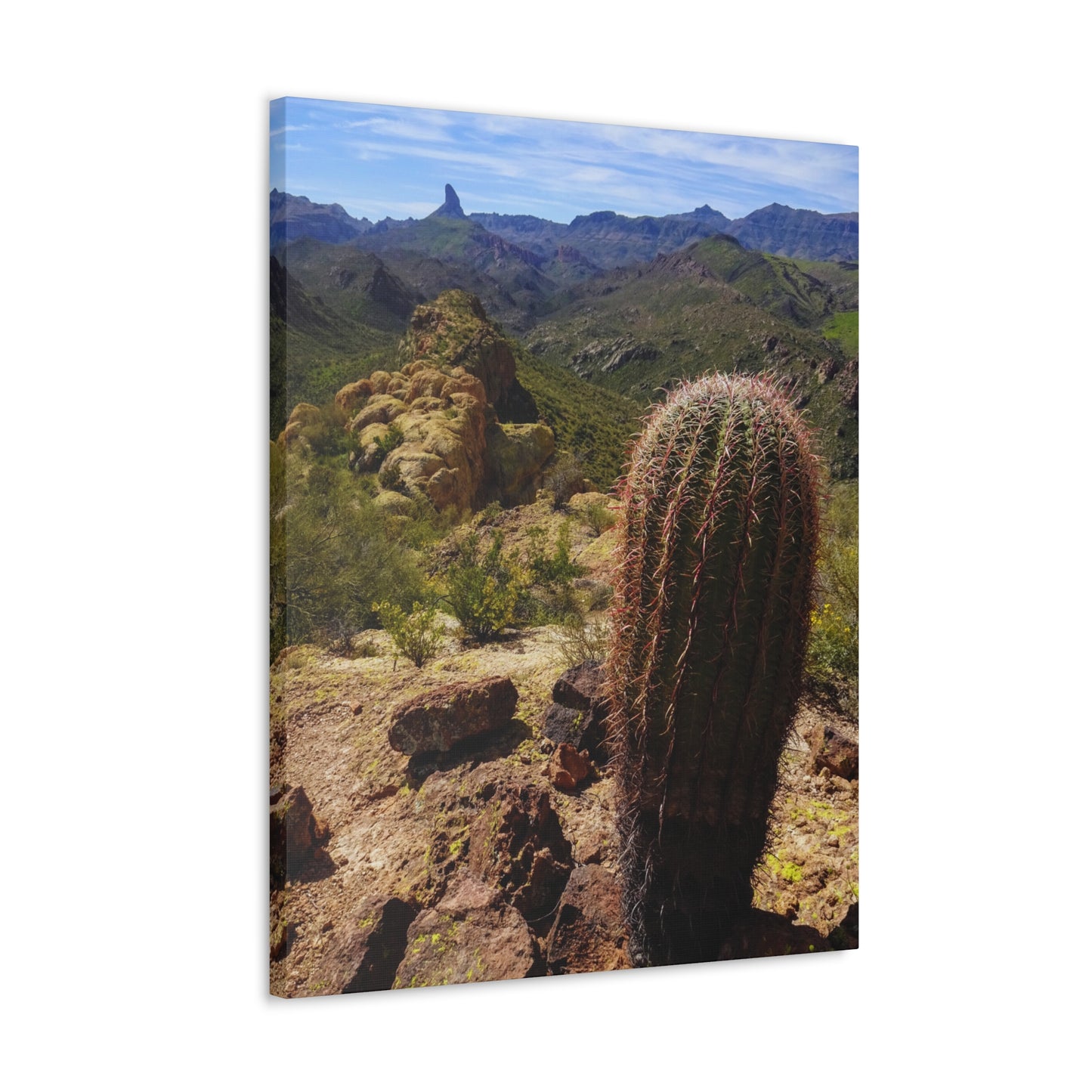 Canvas Gallery Wraps: Battleship Mountain -- Arizona Photography, Wall Art, Natural Landscape Home Decor for Hikers and Nature Lovers!