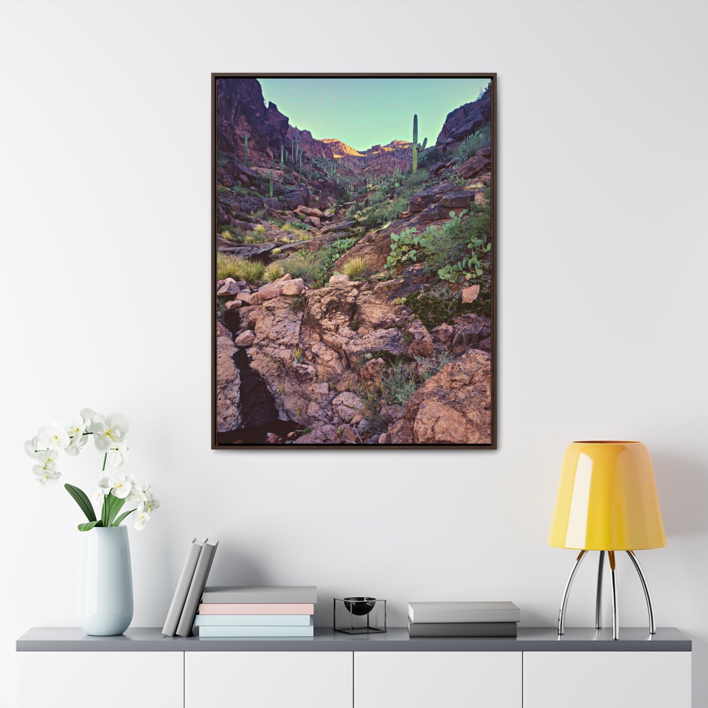 Framed Canvas Gallery Wraps: A View Up the Canyon; Arizona Photography, Wall Art, Natural Landscape Home Decor for Hikers and Nature Lovers!