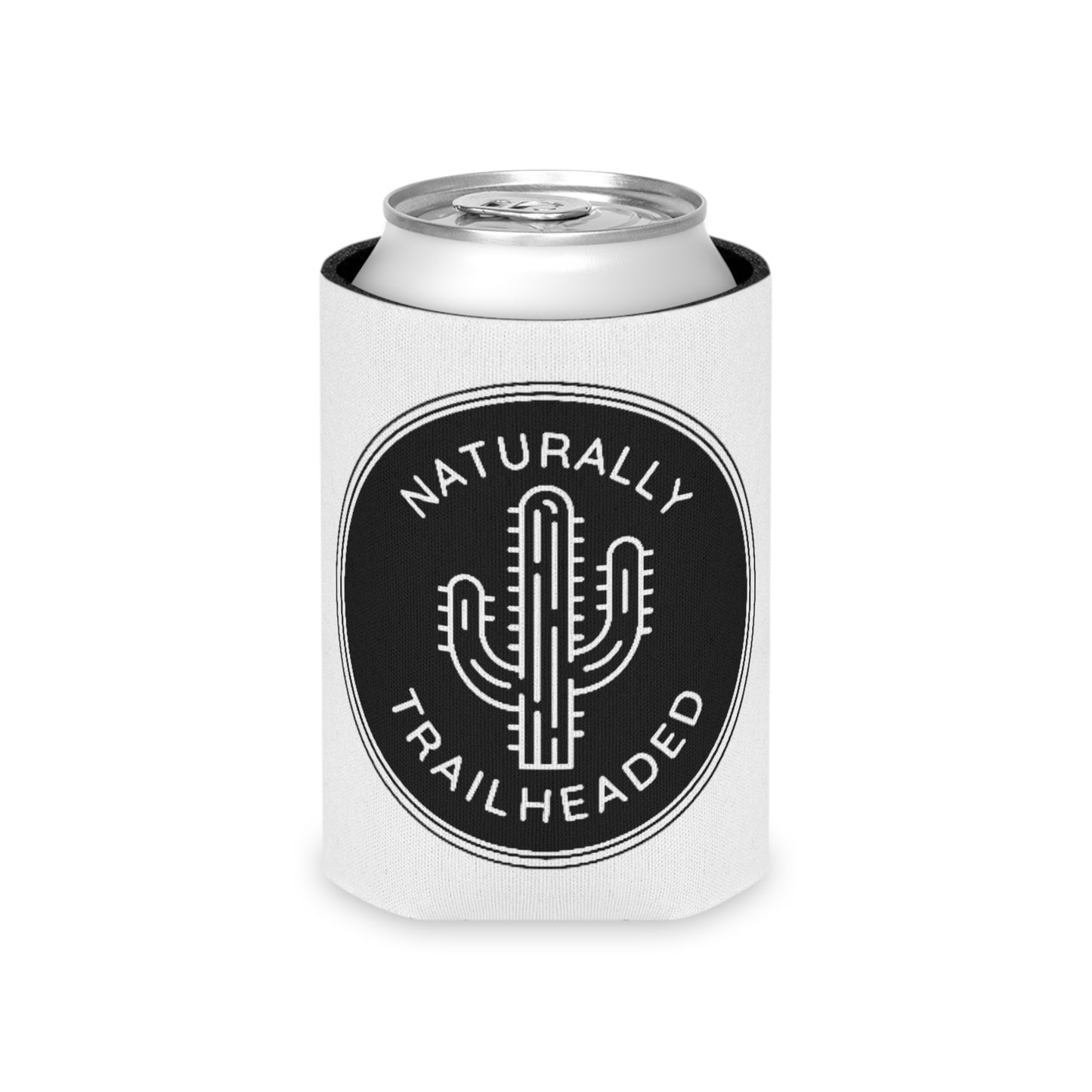 Naturally Trailheaded Coozie: NT Logo, Saguaro Cactus, Great for Beer, Hiking, Camping, Outdoors Enthusiasts!