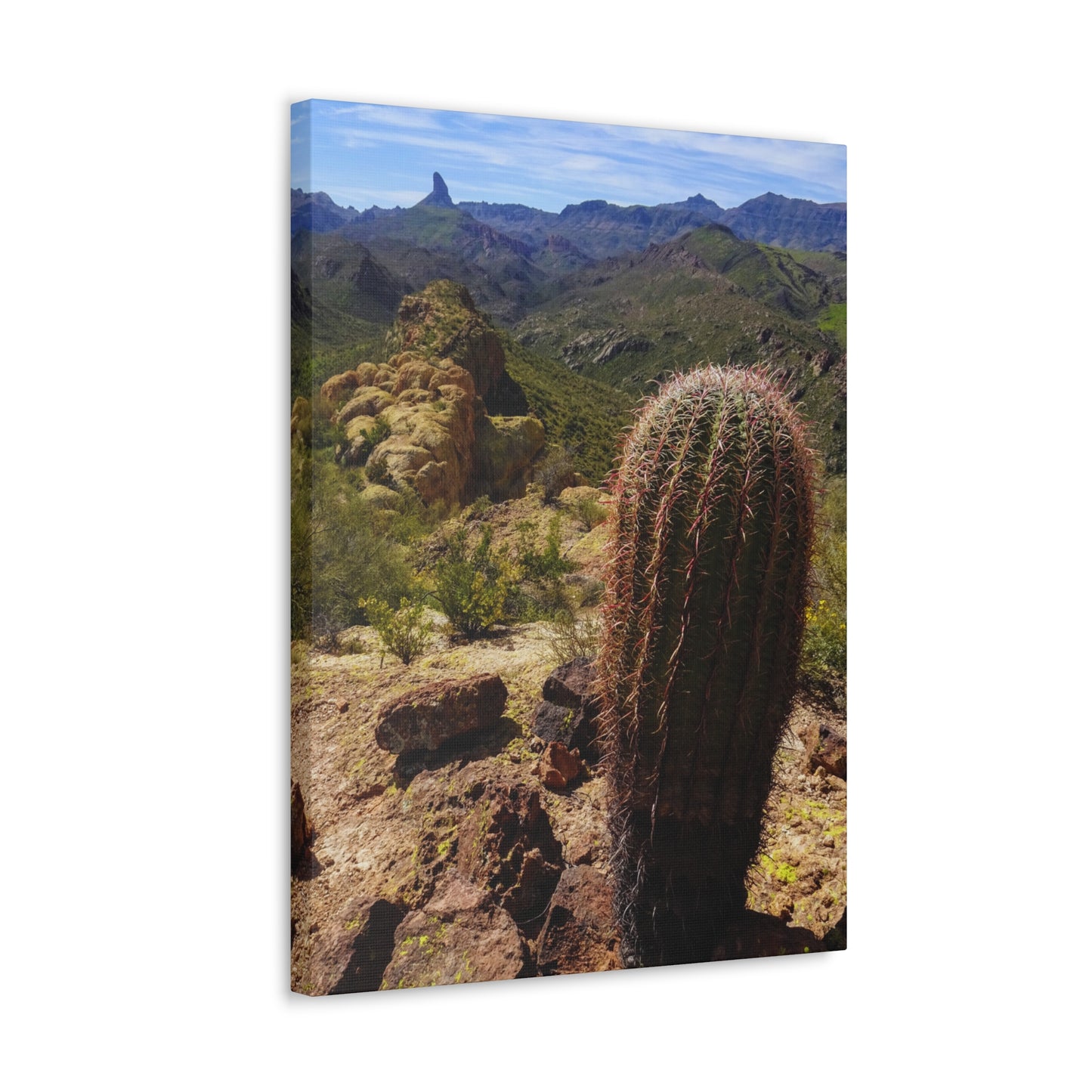 Canvas Gallery Wraps: Battleship Mountain -- Arizona Photography, Wall Art, Natural Landscape Home Decor for Hikers and Nature Lovers!