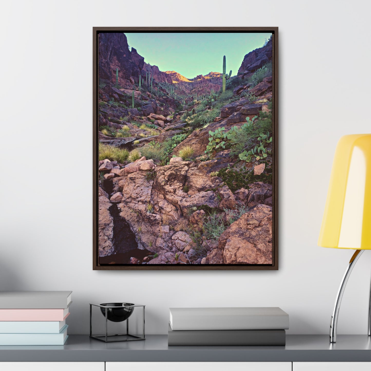 Framed Canvas Gallery Wraps: A View Up the Canyon; Arizona Photography, Wall Art, Natural Landscape Home Decor for Hikers and Nature Lovers!