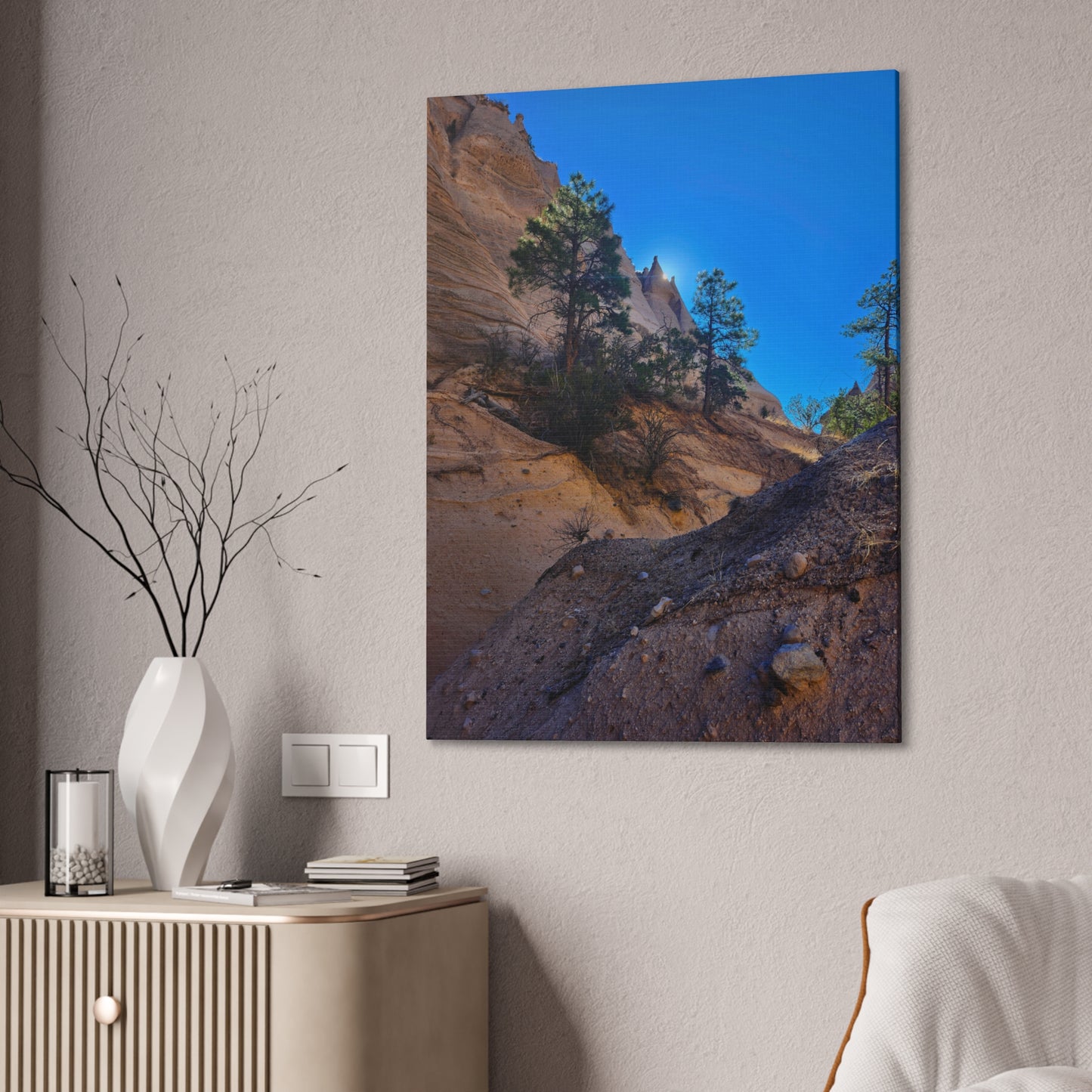 Sunrise over Tent Rocks National Park: Canvas Print