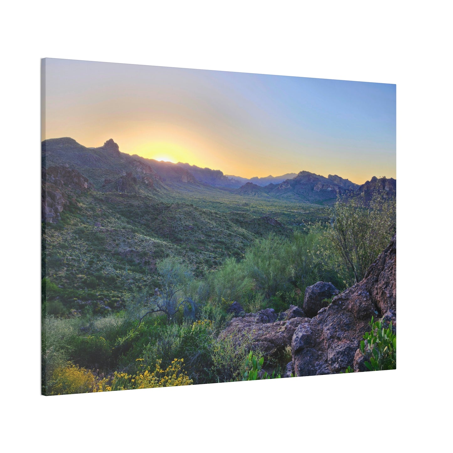 Sunrise #2 in The Superstition Mountains; Arizona Photography, Wall Art, Natural Landscape Home Decor for Hikers and Nature Lovers!