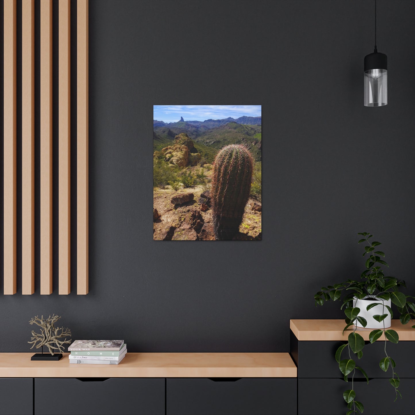 Canvas Gallery Wraps: Battleship Mountain -- Arizona Photography, Wall Art, Natural Landscape Home Decor for Hikers and Nature Lovers!