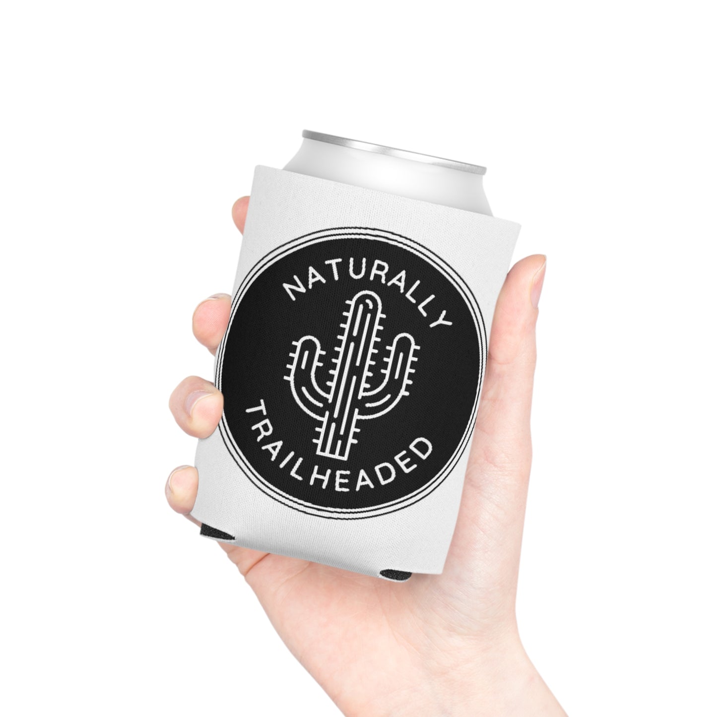 Naturally Trailheaded Coozie: NT Logo, Saguaro Cactus, Great for Beer, Hiking, Camping, Outdoors Enthusiasts!