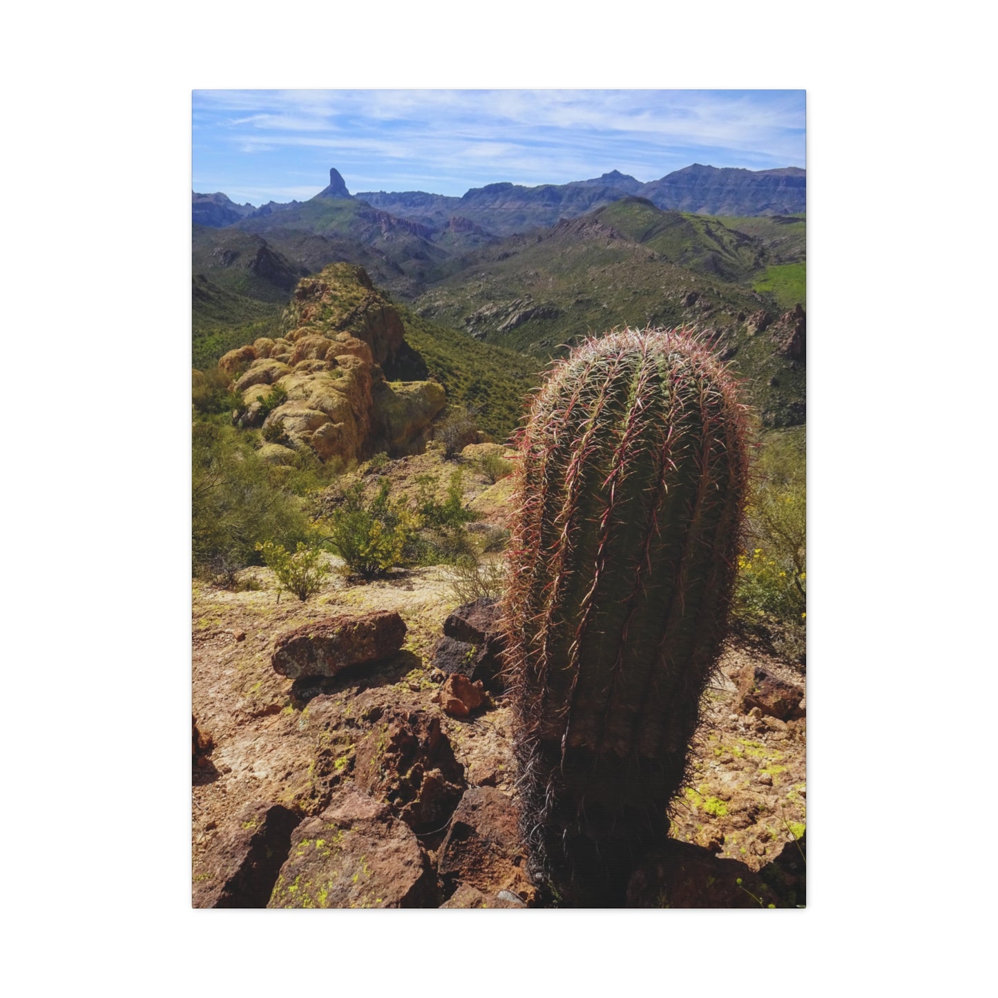 Canvas Gallery Wraps: Battleship Mountain -- Arizona Photography, Wall Art, Natural Landscape Home Decor for Hikers and Nature Lovers!