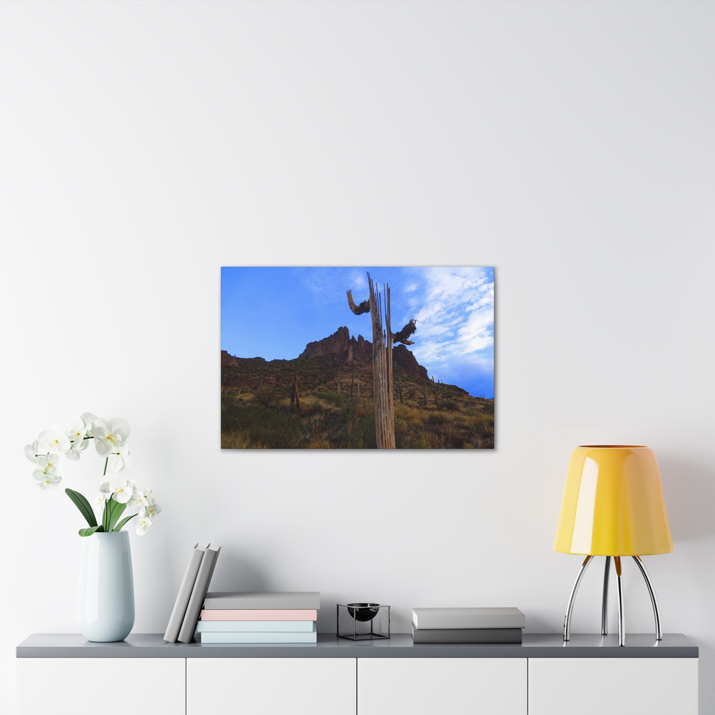 Canvas Gallery Wrap: Saguaro Skeleton; Arizona Photography, Wall Art, Natural Landscape Home Decor for Hikers and Nature Lovers!