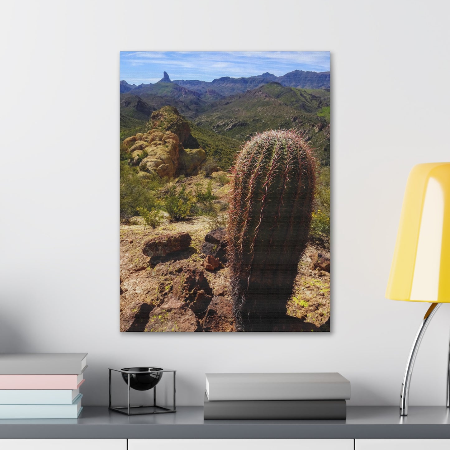 Canvas Gallery Wraps: Battleship Mountain -- Arizona Photography, Wall Art, Natural Landscape Home Decor for Hikers and Nature Lovers!