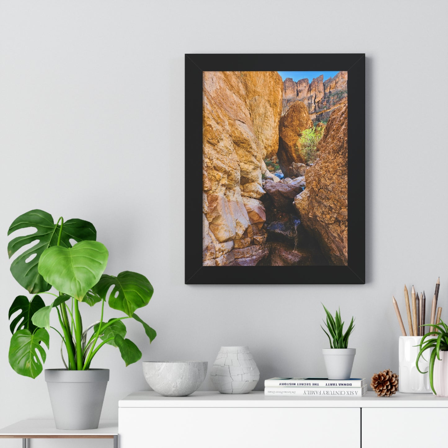 The Boulders of Crucifix Canyon, Superstition Mountains (vert); Arizona Photography, Wall Art, Natural Landscape Home Decor for Hikers and Nature Lovers!