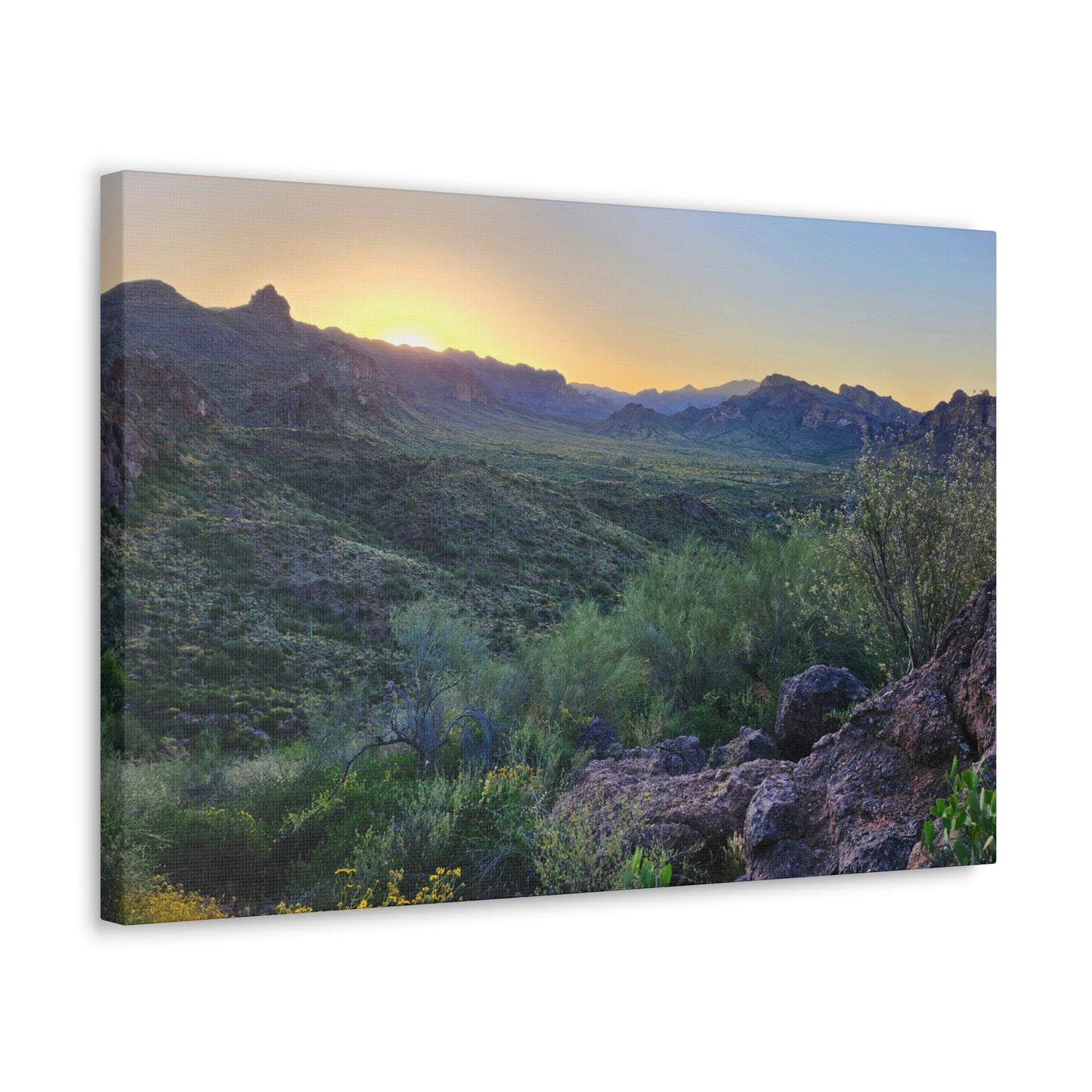 Sunrise #2 in The Superstition Mountains; Arizona Photography, Wall Art, Natural Landscape Home Decor for Hikers and Nature Lovers!