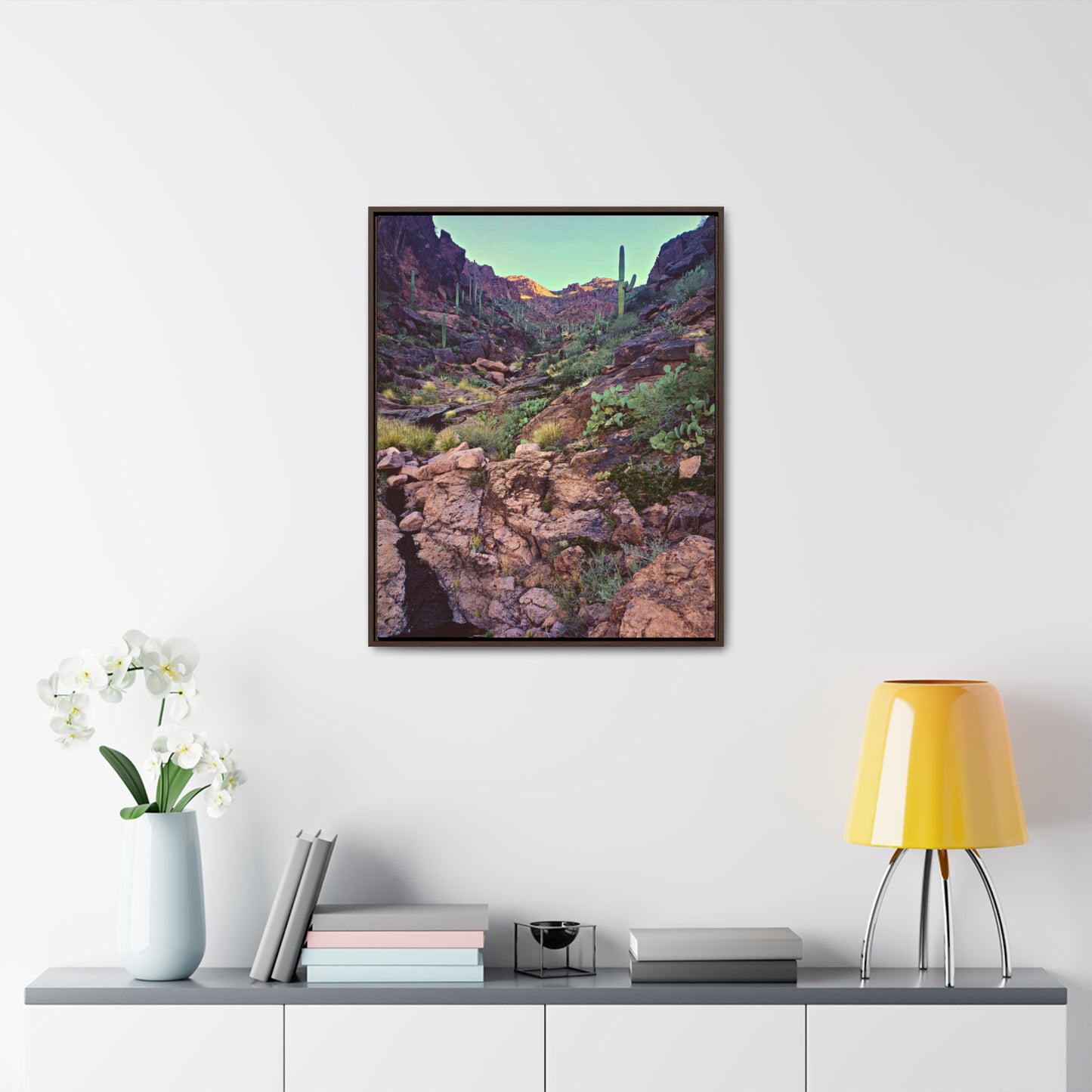 Framed Canvas Gallery Wraps: A View Up the Canyon; Arizona Photography, Wall Art, Natural Landscape Home Decor for Hikers and Nature Lovers!