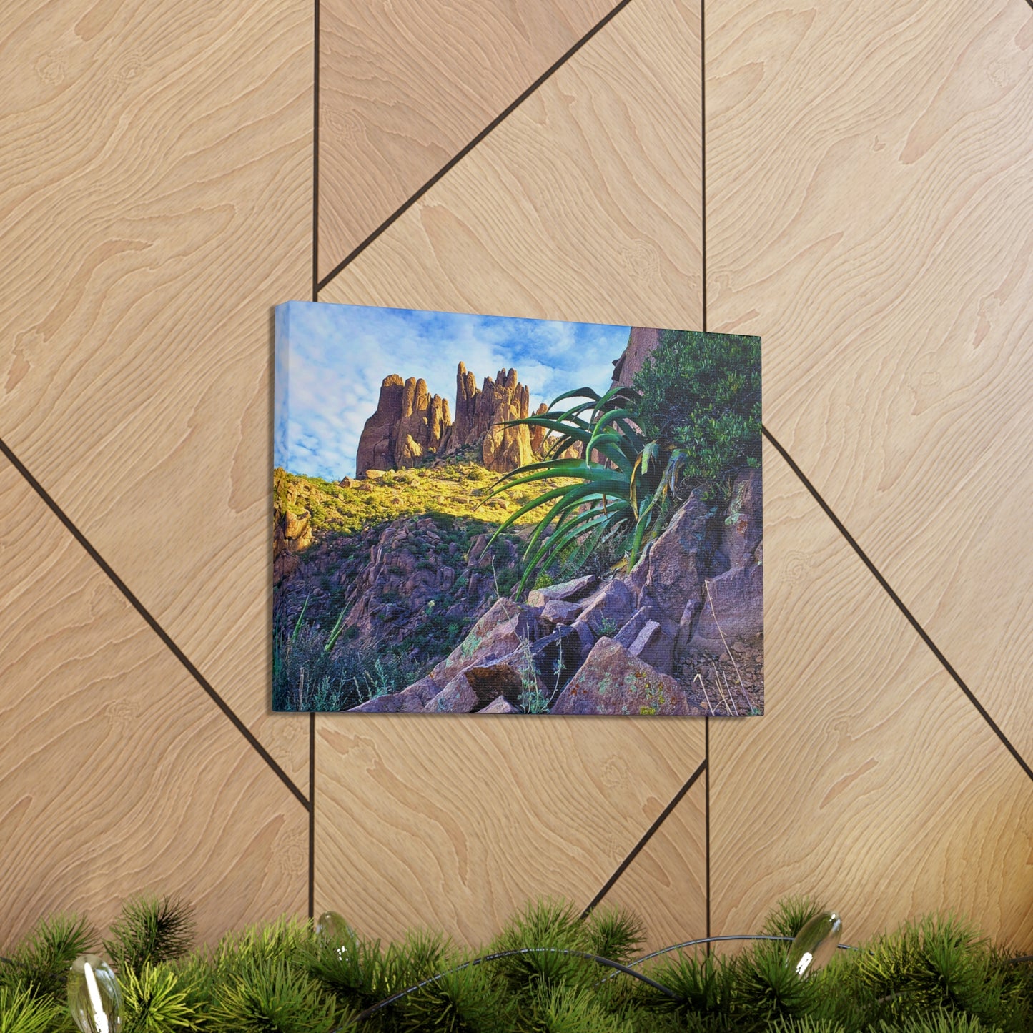 Canvas Gallery Wraps: Succulents and Spires; Arizona Photography, Wall Art, Natural Landscape Home Decor for Hikers and Nature Lovers!