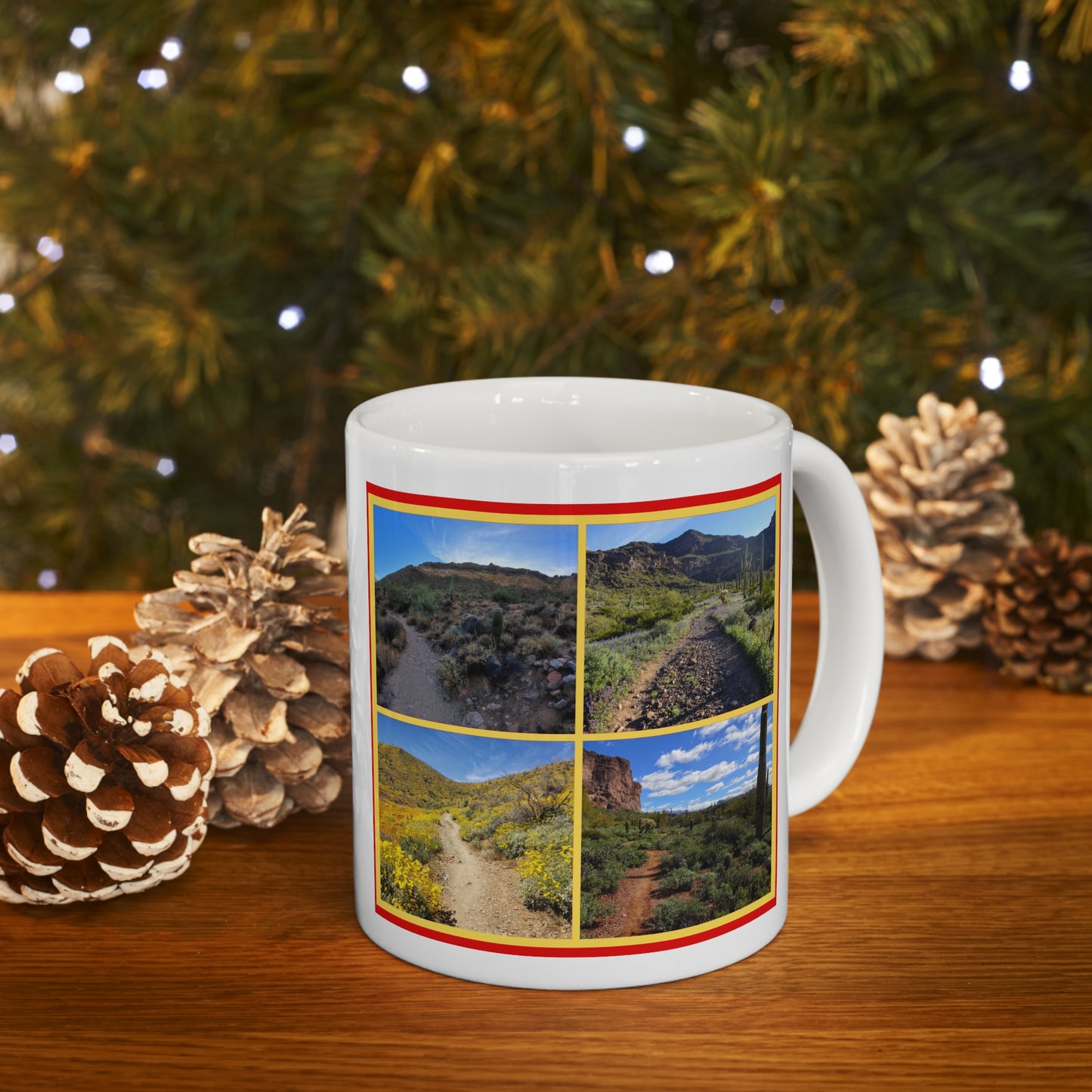 The "I Hike AZ" Coffee Mug #1: Discover the Unique Beauty of Desert Trails with this Gorgeous Ceramic Mug!
