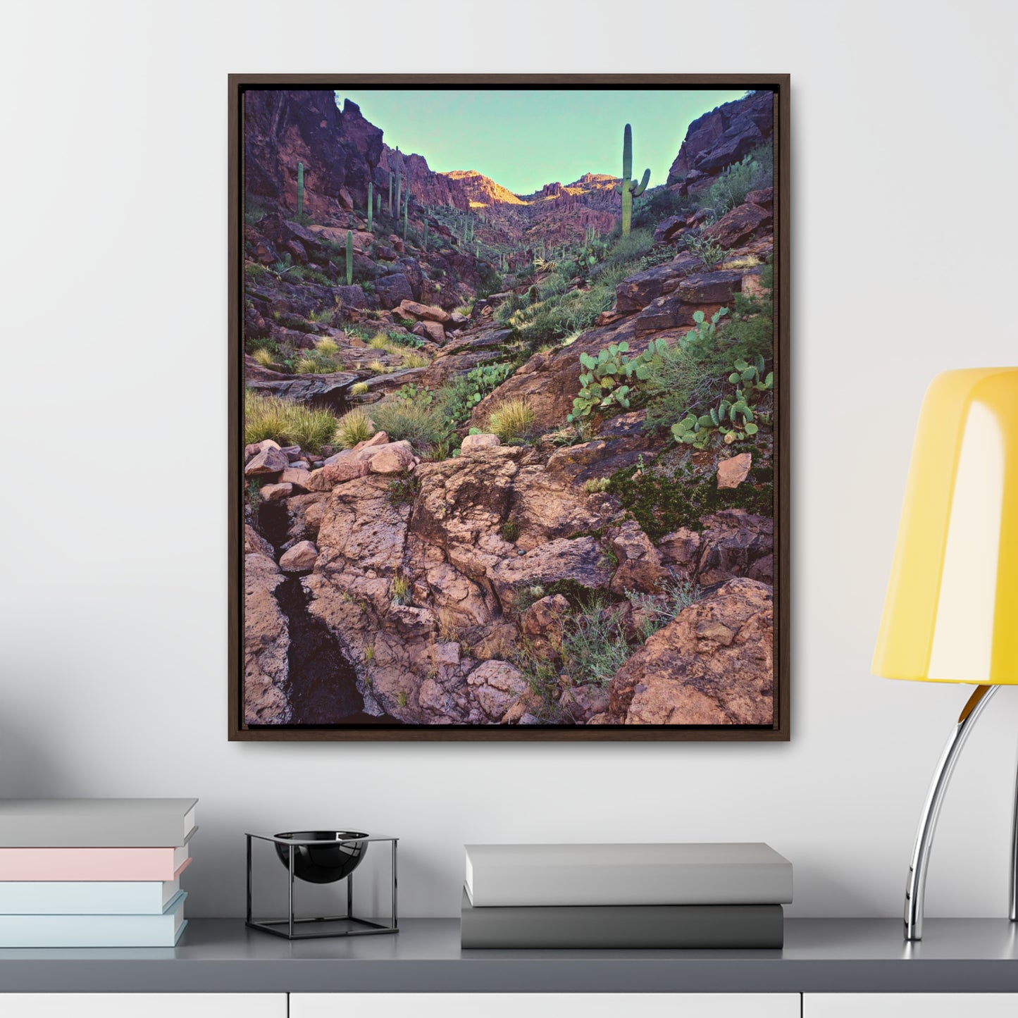 Framed Canvas Gallery Wraps: A View Up the Canyon; Arizona Photography, Wall Art, Natural Landscape Home Decor for Hikers and Nature Lovers!