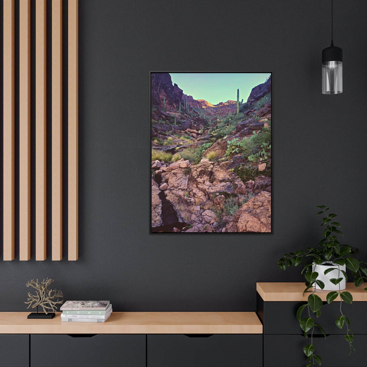 Framed Canvas Gallery Wraps: A View Up the Canyon; Arizona Photography, Wall Art, Natural Landscape Home Decor for Hikers and Nature Lovers!