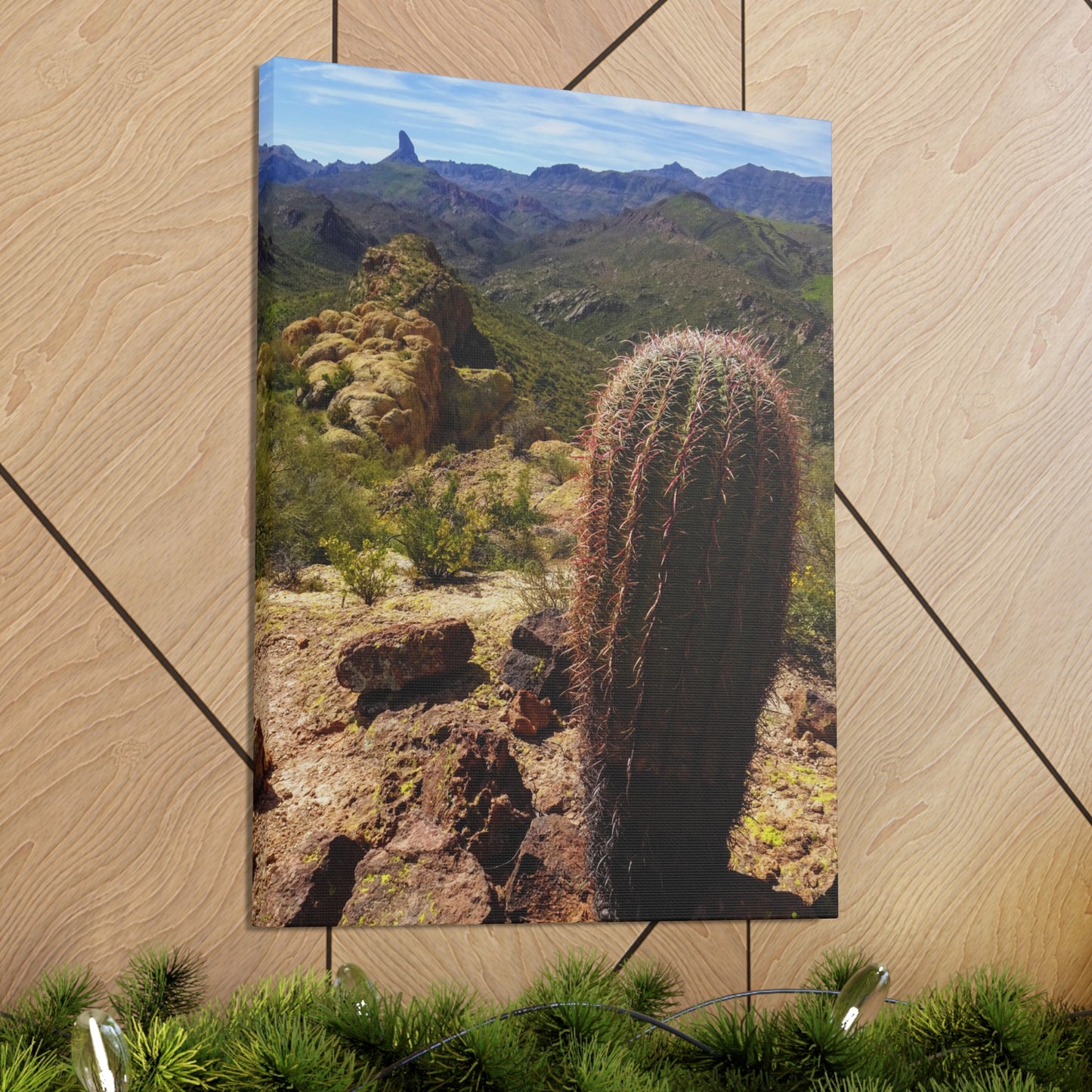 Canvas Gallery Wraps: Battleship Mountain -- Arizona Photography, Wall Art, Natural Landscape Home Decor for Hikers and Nature Lovers!