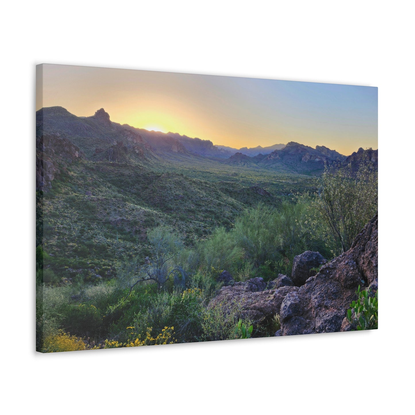 Sunrise #2 in The Superstition Mountains; Arizona Photography, Wall Art, Natural Landscape Home Decor for Hikers and Nature Lovers!