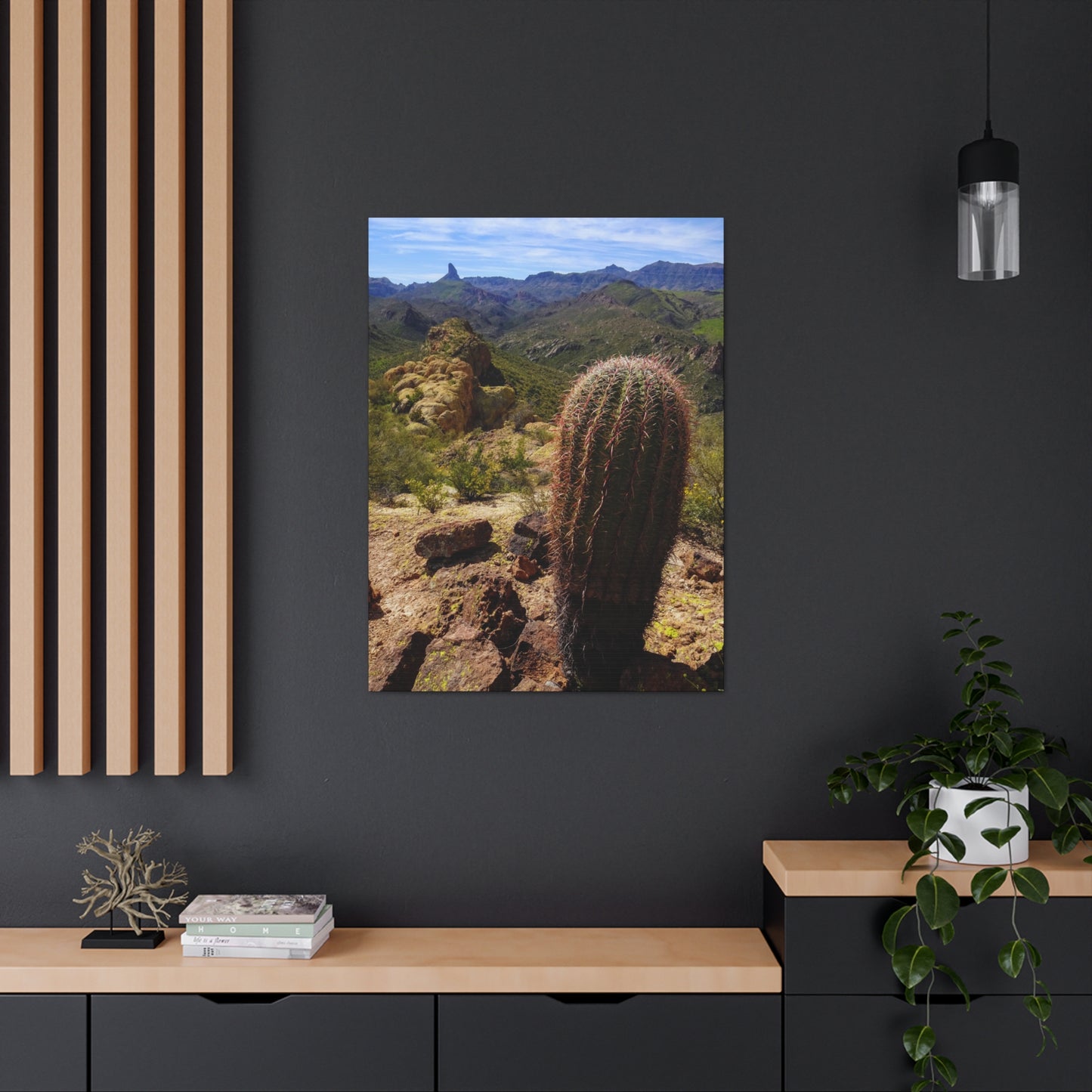 Canvas Gallery Wraps: Battleship Mountain -- Arizona Photography, Wall Art, Natural Landscape Home Decor for Hikers and Nature Lovers!