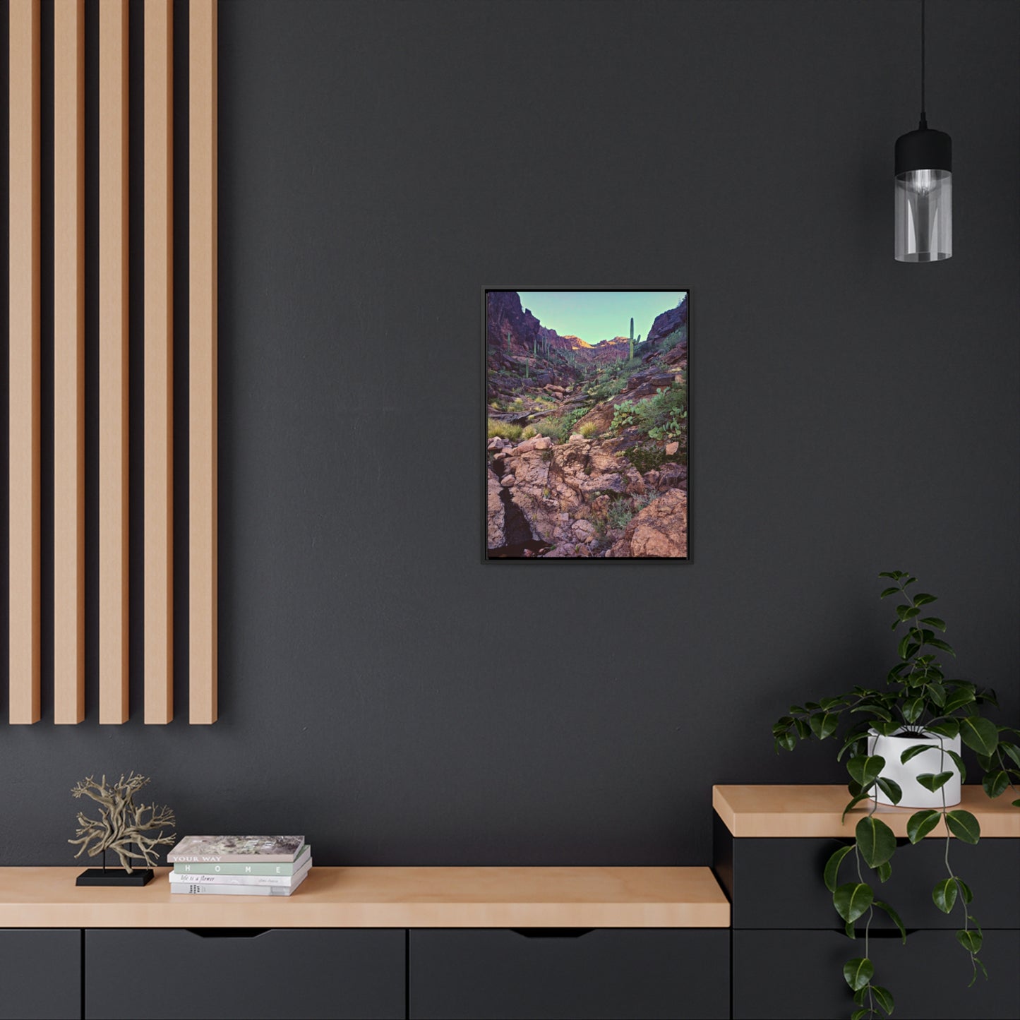 Framed Canvas Gallery Wraps: A View Up the Canyon; Arizona Photography, Wall Art, Natural Landscape Home Decor for Hikers and Nature Lovers!