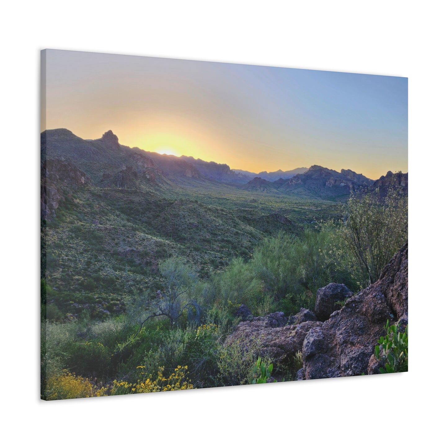 Sunrise #2 in The Superstition Mountains; Arizona Photography, Wall Art, Natural Landscape Home Decor for Hikers and Nature Lovers!