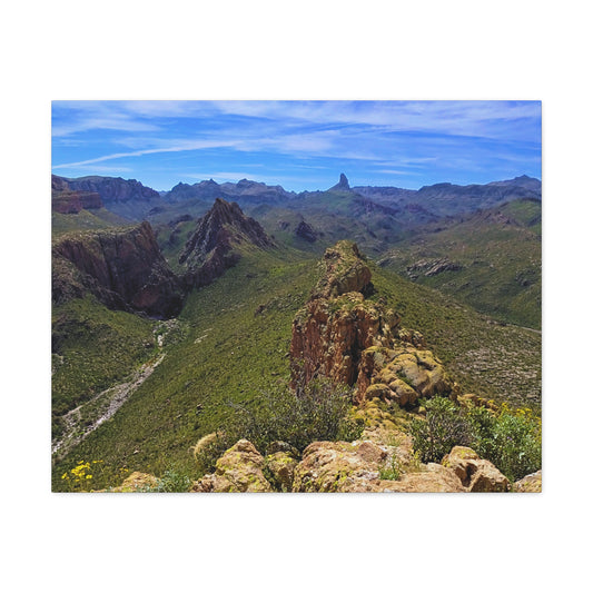 Canvas Gallery Wraps: Battleship Mountain -- Arizona Photography, Wall Art, Natural Landscape Home Decor for Hikers and Nature Lovers!