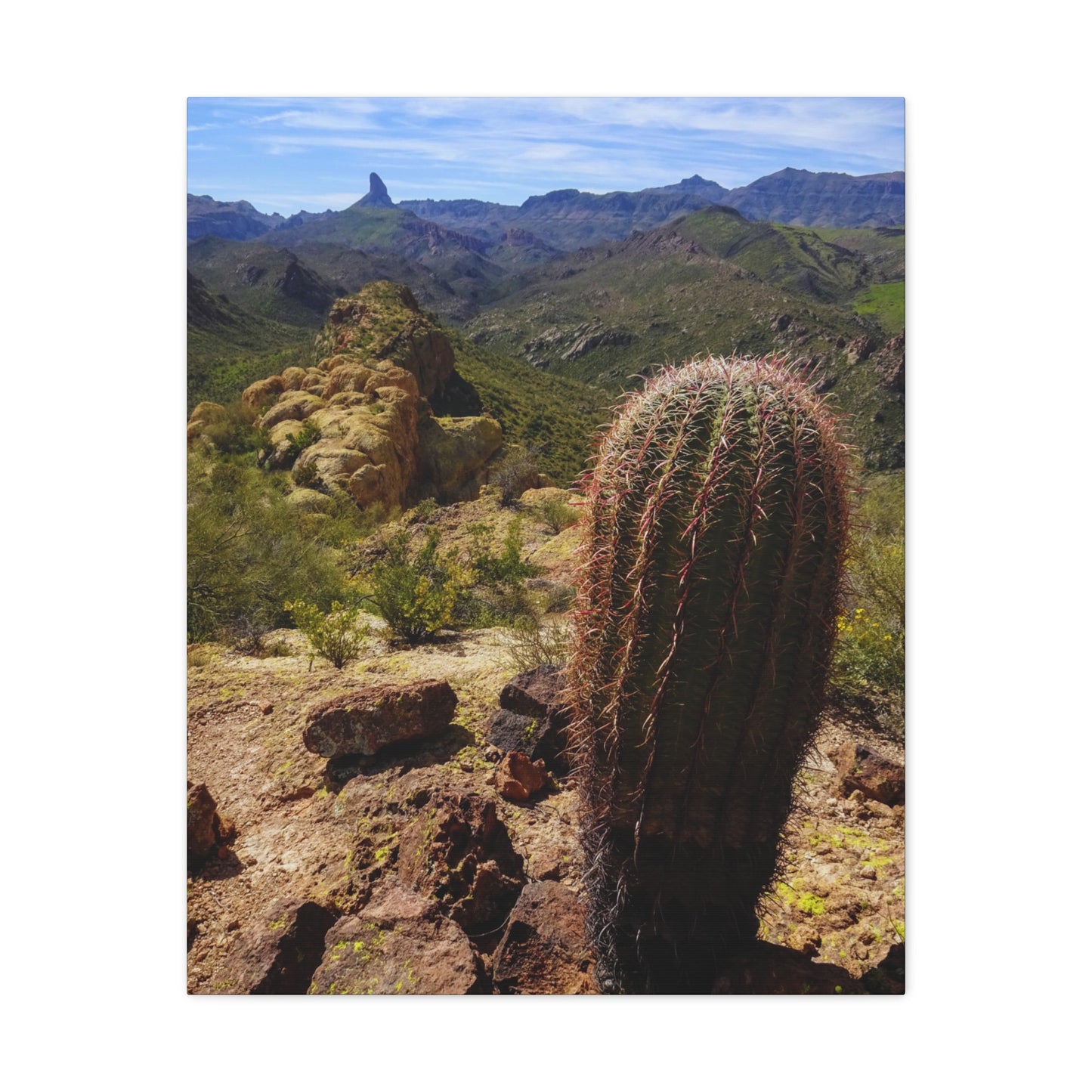 Canvas Gallery Wraps: Battleship Mountain -- Arizona Photography, Wall Art, Natural Landscape Home Decor for Hikers and Nature Lovers!