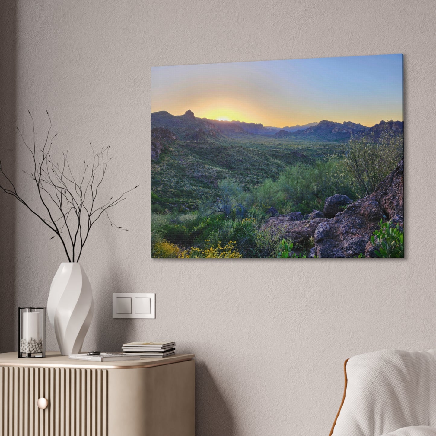 Sunrise #2 in The Superstition Mountains; Arizona Photography, Wall Art, Natural Landscape Home Decor for Hikers and Nature Lovers!