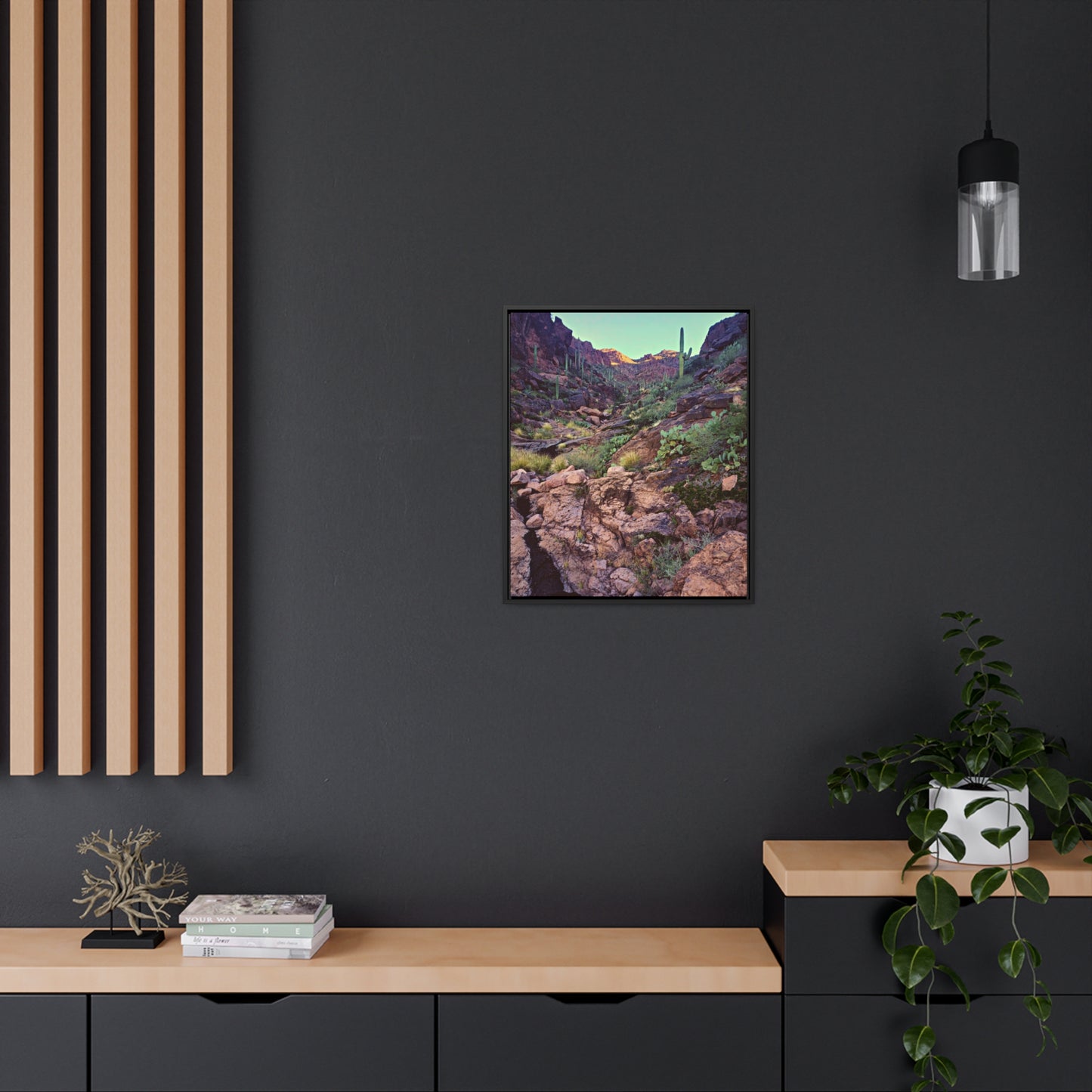 Framed Canvas Gallery Wraps: A View Up the Canyon; Arizona Photography, Wall Art, Natural Landscape Home Decor for Hikers and Nature Lovers!