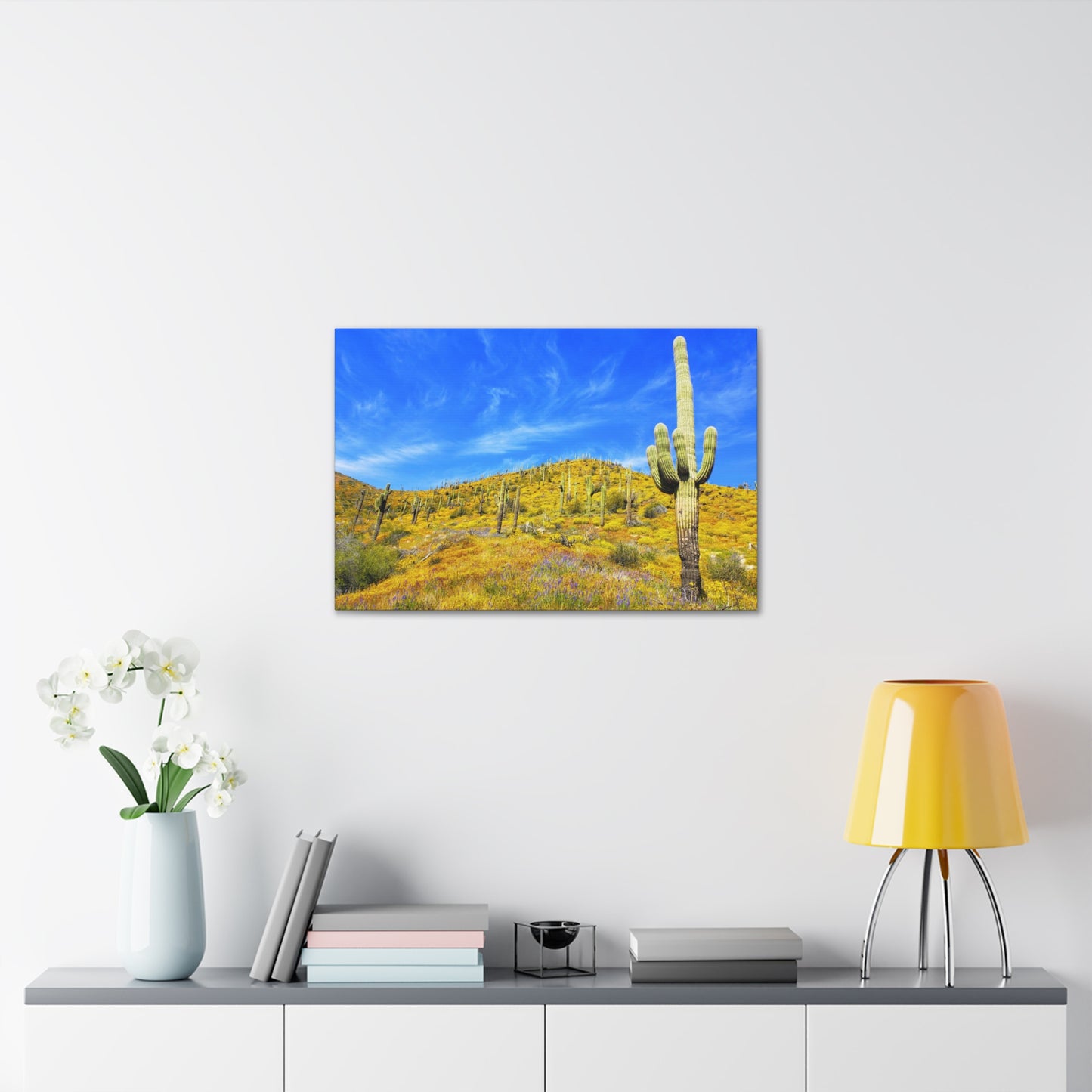 Canvas Gallery Wrap: Cave Creek Blooms; Arizona Photography, Wall Art, Natural Landscape Home Decor for Hikers and Nature Lovers!